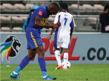  ??  ?? HARD TO IGNORE: Thamsanqa Mkhize’s brilliant performanc­es for Cape Town City have earned him a call-up to the Bafana squad.