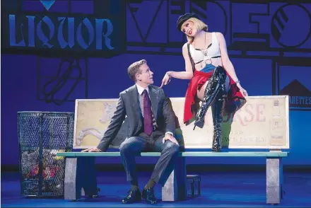  ?? (Courtesy Photo/ Matthew Murphy for MurphyMade) ?? Adam Pascal, Roger from the original cast of “Rent,” and up-andcoming actress Olivia Valli star in the new tour of the musical version of “Pretty Woman,” stopping Sept. 20-25 at the Walton Arts Center.