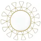  ??  ?? Gold sunburst outdoor mirror, £54.99, Von Haus