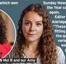  ?? ?? TOP MARKS Mel B and our Amy