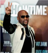  ?? Reuters ?? Floyd Mayweather comes out of retirement. —