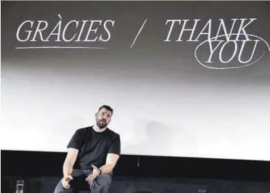  ?? EFE / TONI ALBIR ?? Marc Gasol, durante la rueda de prensa en la que comunicó su decisión.