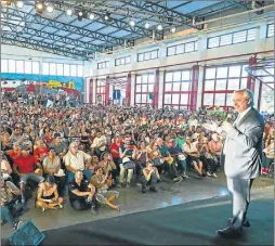  ?? PRESIDENCI­A ?? EN SAN FERNANDO. El jueves anunció el plan Argentina Hace.