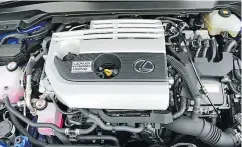  ??  ?? The 2019 Lexus UX’s 2.0-litre engine produces 168 hp and 151 pound-feet of torque through the front wheels.