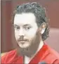  ?? Andy Cross
Denver Post ?? JAMES HOLMES, seen in 2013, said in a video he was “calm and collected” before the assault.