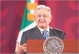  ?? ?? ANUNCIO.
El presidente Andrés Manuel López Obrador, ayer.