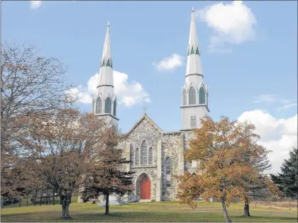  ?? ANDREW ROBINSON/THE COMPASS ?? The former Immaculate Conception cathedral is the talk of the town in Harbour Grace since word got out that the owners of the Yellowbell­y Brewery have purchased the 126-year-old structure.