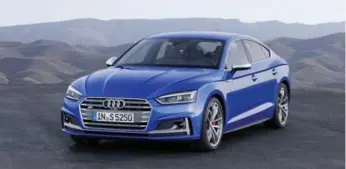  ?? AUDI ?? The Audi S5 Sportback, priced at $78,035, has lightning-fast steering.