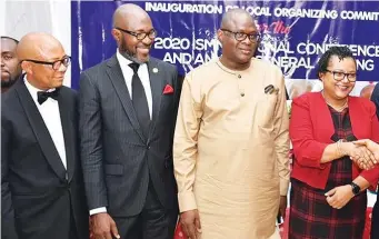  ??  ?? L-R: Anthony Agbakwuru; Stanley Marshall-Uwom; Silva Opuala-Charles, and Mrs..Lyna Okara, all of the Institute of Strategic Management, during the formal inaugurati­on of the Local Organising Committee for the institute’s 2020 annual conference and general meeting, held in Port Harcourt...recently