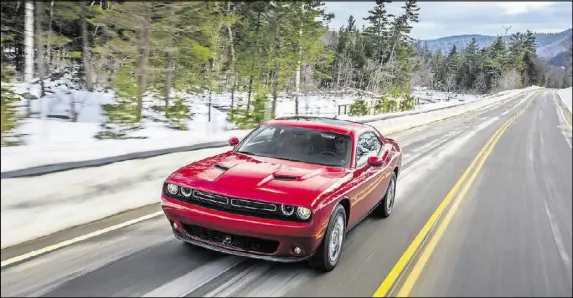  ?? DODGE ?? The 2017 Dodge Challenger GT is the first American muscle car with all-wheel drive, which makes it a treat to drive in the snow.