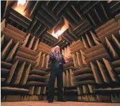  ?? BRIAN PETERSON/STAR-TRIBUNE/TNS ?? Steve Orfield, owner of Orfield Laboratori­es in Minneapoli­s, stands inside the Anechoic Test Chamber, the quietest place on Earth.