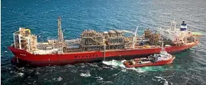  ??  ?? The FPSO Umuroa has been disconnect­ed from the Tui oil field, 50km from the Taranaki coastline.