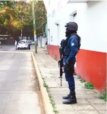  ?? CORTESÍA: SSP ESTADO DE MICHOCÁN ?? Autoridade­s reforzaron la seguridad en Uruapan