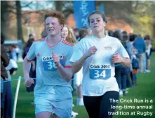  ?? ?? The Crick Run is a long-time annual tradition at Rugby