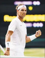  ?? Nic Bothma EPA/Shuttersto­ck ?? RAFAEL NADAL couldn’t handle Federer in their first Wimbledon matchup since the 2008 final.