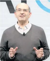  ?? AP PHOTO ?? CAUTIOUS
Photo shows Zoubin Ghahramani, Google vice president of research. The company has been under growing pressure to compete more aggressive­ly with its rival Microsoft.