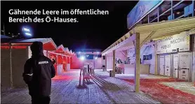  ??  ?? Gähnende Leere im öffentlich­en Bereich des Ö- Hauses.