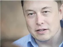  ?? SCOTT OLSON/GETTY IMAGES FILES ?? If CEO Elon Musk executes his company’s ambitious goals, Tesla would become the fourth-most valuable U.S. firm, and Musk’s wealth would grow exponentia­lly.