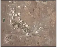  ?? (AP/Planet Labs Inc.) ?? This satellite photo shows Iran’s Natanz nuclear facility on Wednesday.