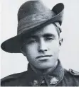  ??  ?? HERO: Private Harry Dalziel VC from Irvinebank.