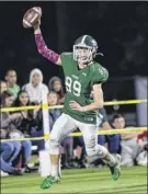  ?? Jim Franco / Special to the Times Union ?? Shenendeho­wa’s Brandon Fahr had a TD on defense and the Plainsmen remained No. 2 in Class AA.