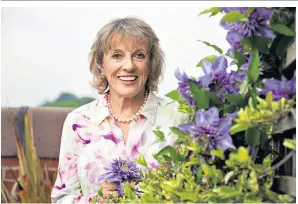  ??  ?? Dame Esther Rantzen in the garden of her London flat. She says there should be a minister for the elderly