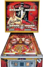  ??  ?? Tilt! A pinball machine from 1977