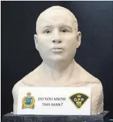  ?? BOB TYMCZYSZYN THE ST. CATHARINES STANDARD ?? Ontario Provincial Police forensic artist Const. Duncan Way was able to develop a facial approximat­ion in hopes of identifyin­g a male that was found in the Niagara river in 2013.