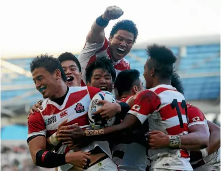  ??  ?? Japan rugby is on a high after last year’s Rugby World Cup win over South Africa. The Crusaders are looking to strengthen their relationsh­ips in Japan.