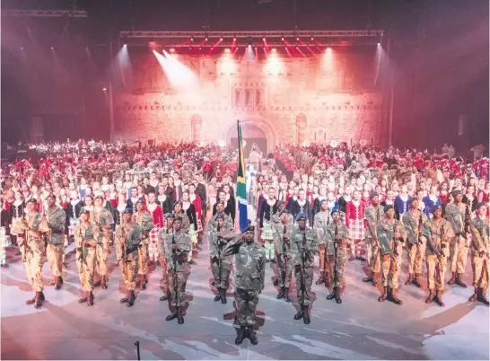  ?? Picture: Jacques Nelles ?? Participan­ts in the South African Tattoo in Pretoria this weekend during a dress rehearsal.