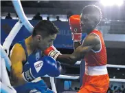  ?? ARCHIVO ?? Yuberjen peleando en los Centroamer­icanos 2018.