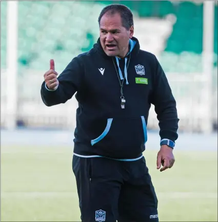  ??  ?? Glasgow Warriors head coach Dave Rennie is likely to see out his deal, which ends in June