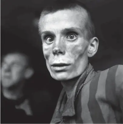  ?? ?? Éric Schwab. Détenu russe du camp de Dachau. 1945