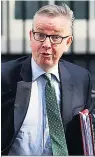  ??  ?? TARGET 1 Mr Gove was linked to leak