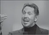  ?? ERIC RISBERG/AP ?? “I’m very close friends with Elon Musk, and I’m a big investor in Tesla,” new board member Larry Ellison said.