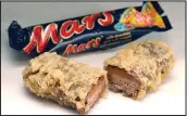  ??  ?? Crunch time: Battered deep-fried Mars Bar