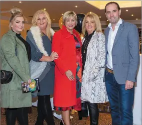  ?? Photos by John Kelliher ?? Enjoying the great night in aid of the Nano Nagle were Niamh O Connor, Stephanie Culloty, Bridget Mulvihill, Catherine O’ Connor and JP Mulvihill.