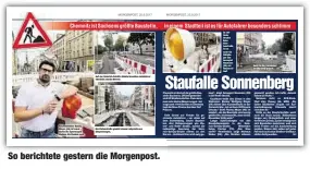  ??  ?? So berichtete gestern die Morgenpost.