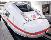  ?? FOTO: DPA ?? Der neue ICE 4 der Deutschen Bahn.