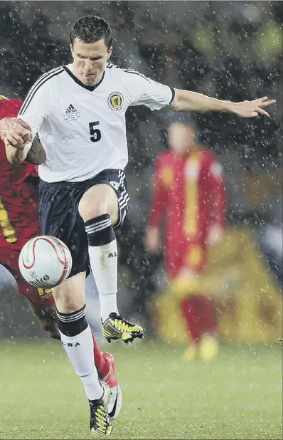  ?? Picture: David Davies/pa ?? defender is ready for a tussle when he earns his 54th Scotland cap tonight