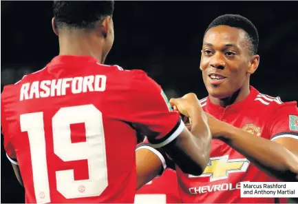  ??  ?? Marcus Rashford and Anthony Martial