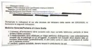  ??  ?? Documento Per medici di base e aziende sanitarie territoria­li: è datato 22 febbraio