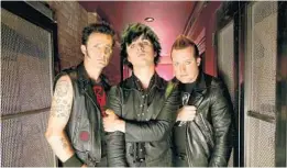  ?? BRUCEGILBE­RT/AP ?? Mike Dirnt (From left), Billie Joe Armstrong and Tre Cool (pictured in 2019) are the core of Green Day. The punk-rock band’s “American Idiot” is coming to Theatre West End.