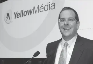  ??  ?? Montreal-based Yellow Media, headed by Marc Tellier, is showing signs of progress since being taken over by creditors in 2012. Profit rose to $41.8 million in the third quarter, up from $22.2 million a year earlier.