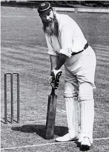  ??  ?? Shrouded in myth: Cricket legend William Gilbert Grace