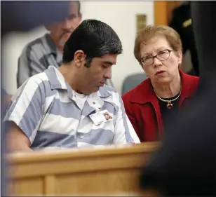  ?? DEO FERRER — DAILY DEMOCRAT ?? Defendant Armando Gonzalez listens to a court interprete­r during a trial in California's Yolo County.