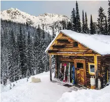  ??  ?? Revel in the delights of Boulder Hut in Kimberley, B.C.