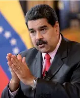  ?? F.E. ?? Nicolás Maduro, presidente de la República Bolivarian­a de Venezula.