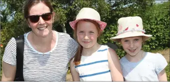  ??  ?? At Julianstow­n Community Garden were Cathriona and Eleanor Reilly with Ciara Creighton.