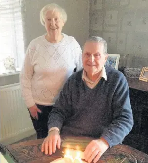  ??  ?? ●● Former Bacup librarian Dorothy with her twin brother Edwin Smith